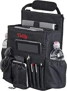 Car Front Seat Organizer with Dedicated Tablet and Laptop Storage