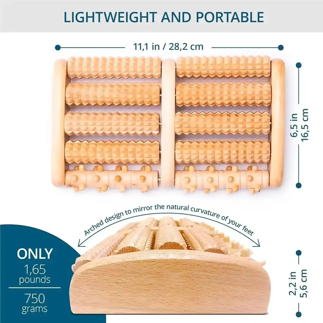 Wooden Roller Foot Massage